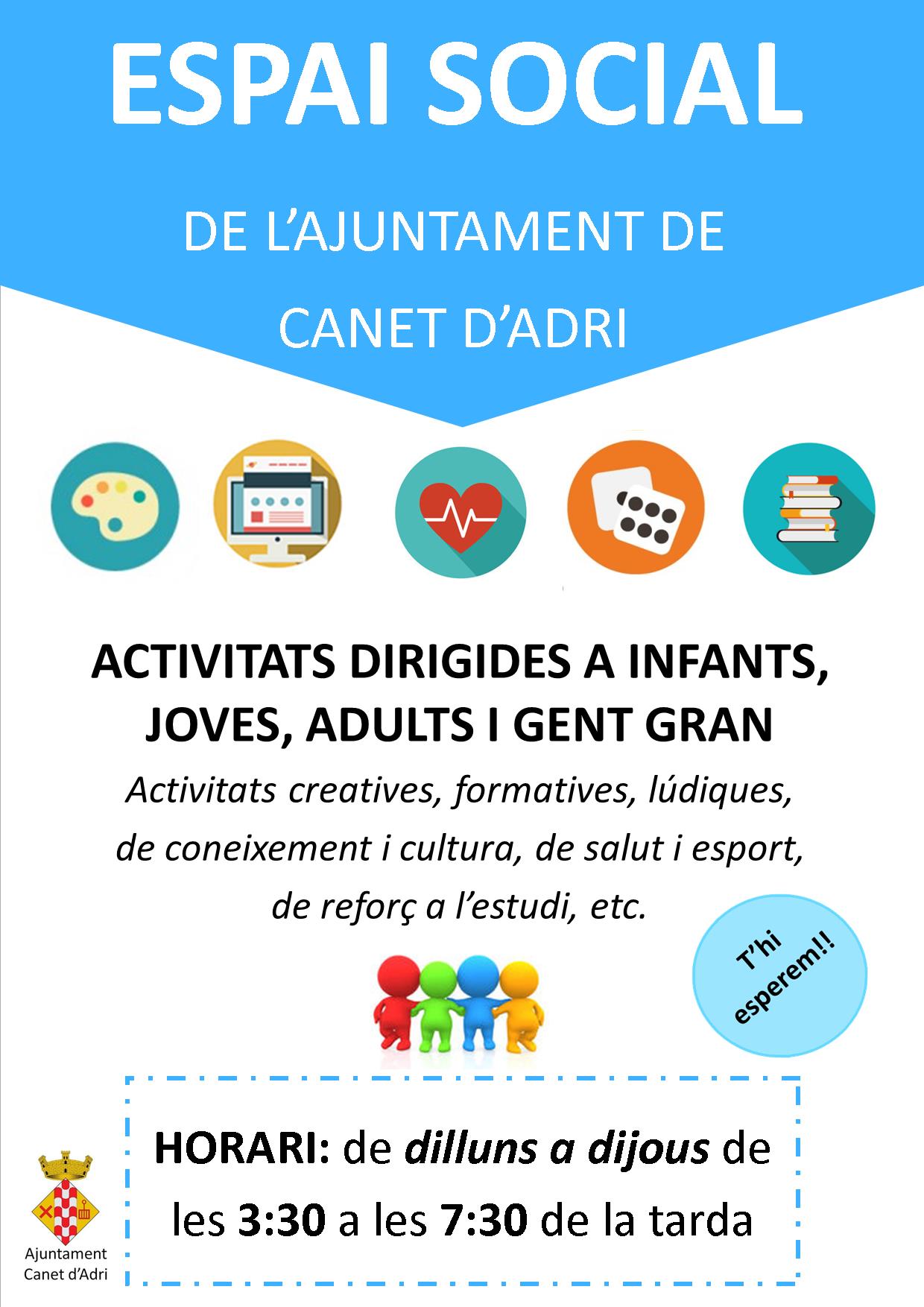 cartell espai social NOU HORARI